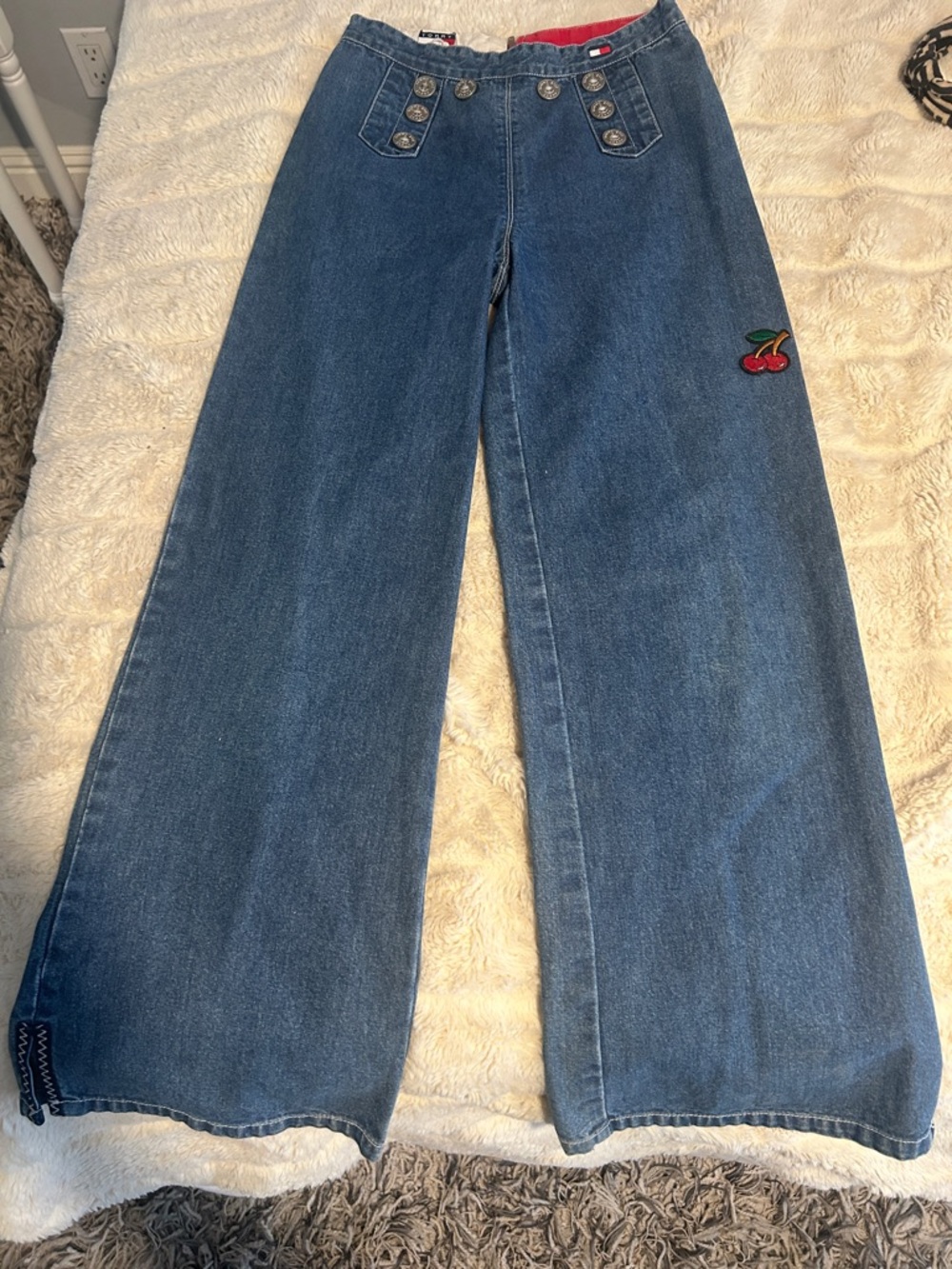 Tommy Hilfiger Wide-Leg Sailor Jean Vintage Girls 12